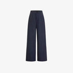 Oldevaine | Women's Pinstripe Two Piece Set Wide Leg Trousers and Top - optimize
