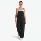 Oldevaine | Women's Sleeveless Wide Leg Casual Jumpsuit with Spaghetti Straps - optimize