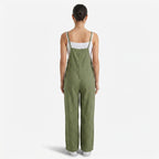 Oldevaine | Women's Sleeveless Wide Leg Casual Jumpsuit with Spaghetti Straps - optimize