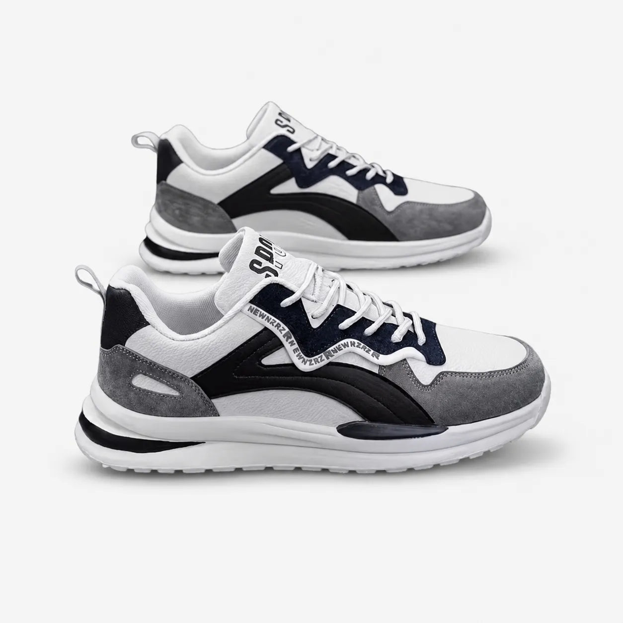 Oldevaine | Men's Colour Block Lace Up Casual Trainers - optimize