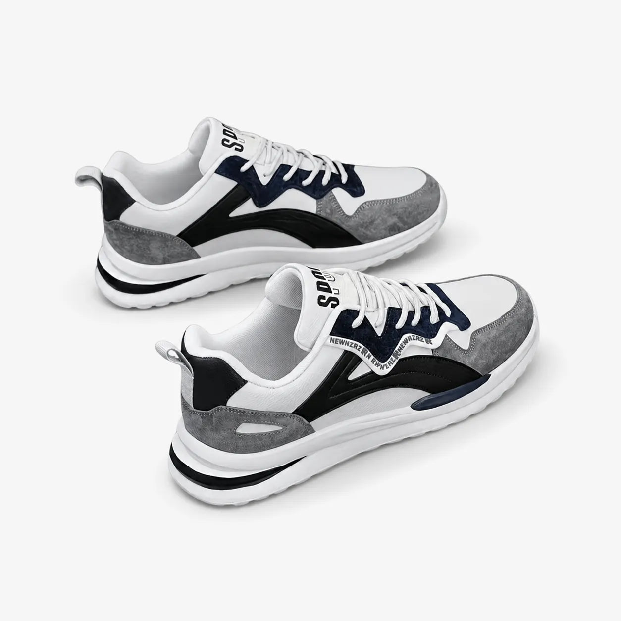 Oldevaine | Men's Colour Block Lace Up Casual Trainers - optimize