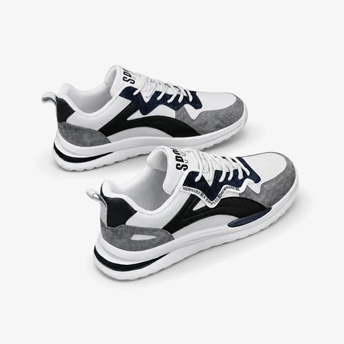 Oldevaine | Men's Colour Block Lace Up Casual Trainers - optimize