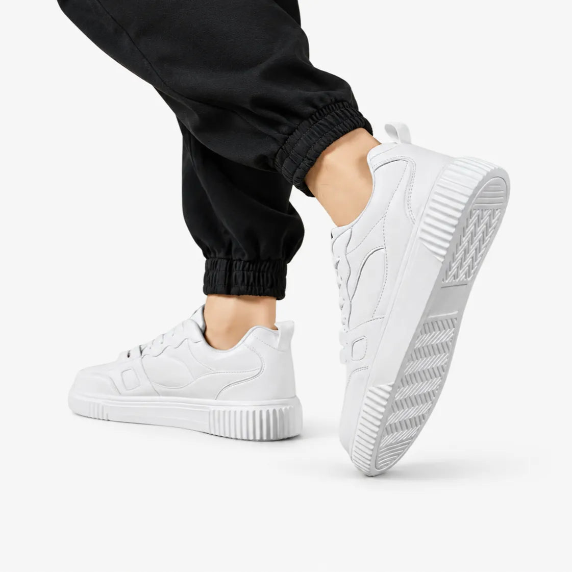 Oldevaine | Men's Casual Lace Up Low Top Skate Trainers - optimize