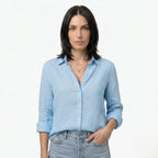 Oldevaine | Women's Button Up Long Sleeve Shirt with Classic Collar - optimize