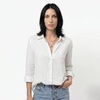 Oldevaine | Women's Button Up Long Sleeve Shirt with Classic Collar - optimize
