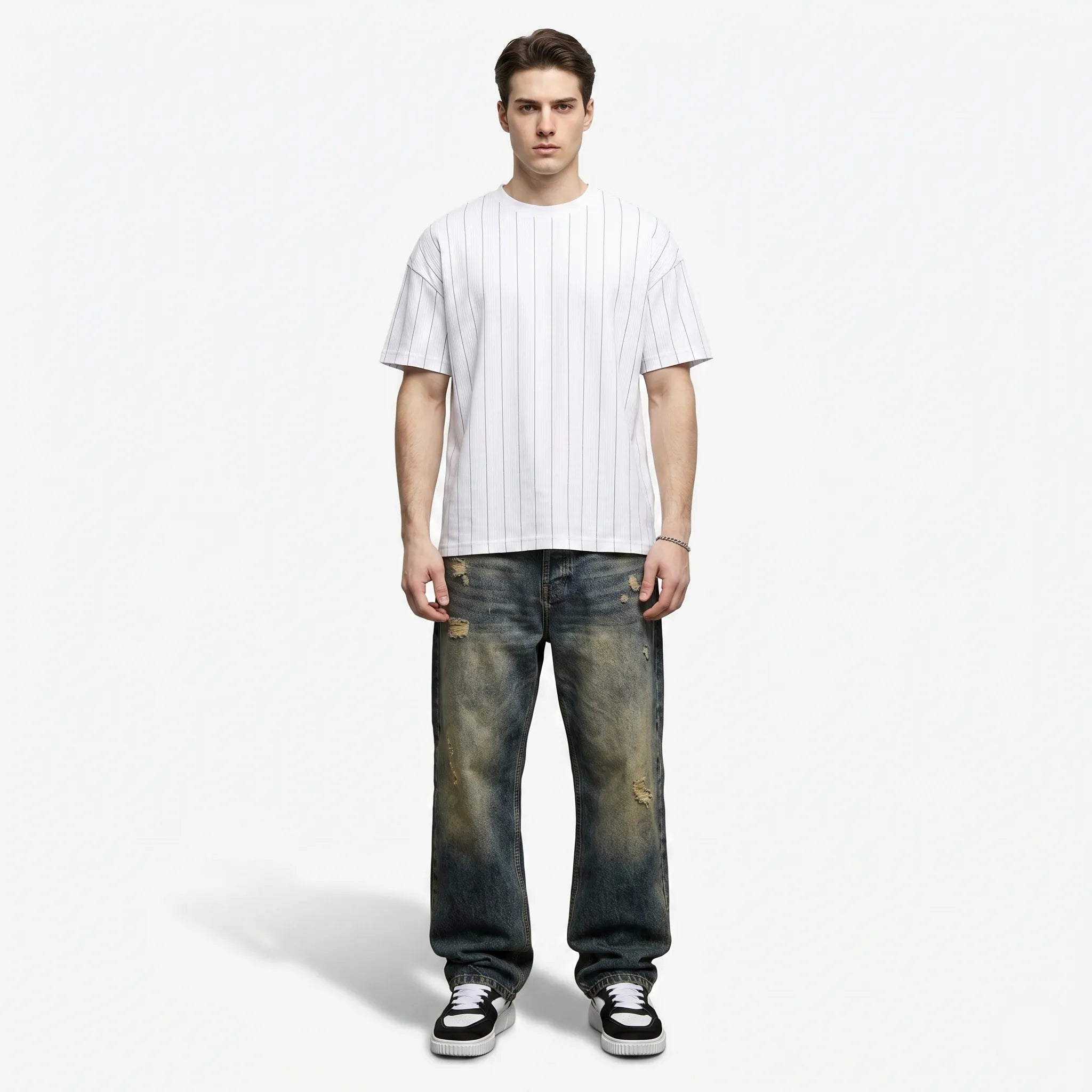 Oldevaine | Men's Casual Lace Up Low Top Skate Trainers - optimize