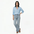 Oldevaine | Women's Button Up Long Sleeve Shirt with Classic Collar - optimize
