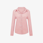 Oldevaine | Women's Button Up Long Sleeve Shirt with Classic Collar - optimize