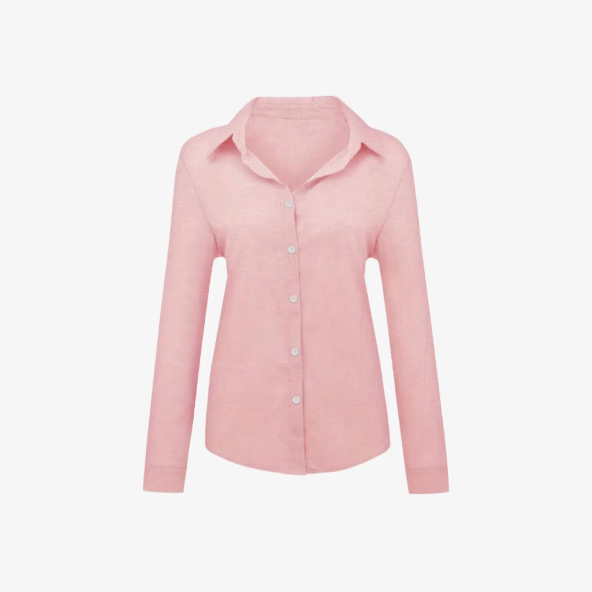Oldevaine | Women's Button Up Long Sleeve Shirt with Classic Collar - optimize