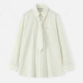 Oldevaine | Amélie – Striped Shirt with Elegant Bow