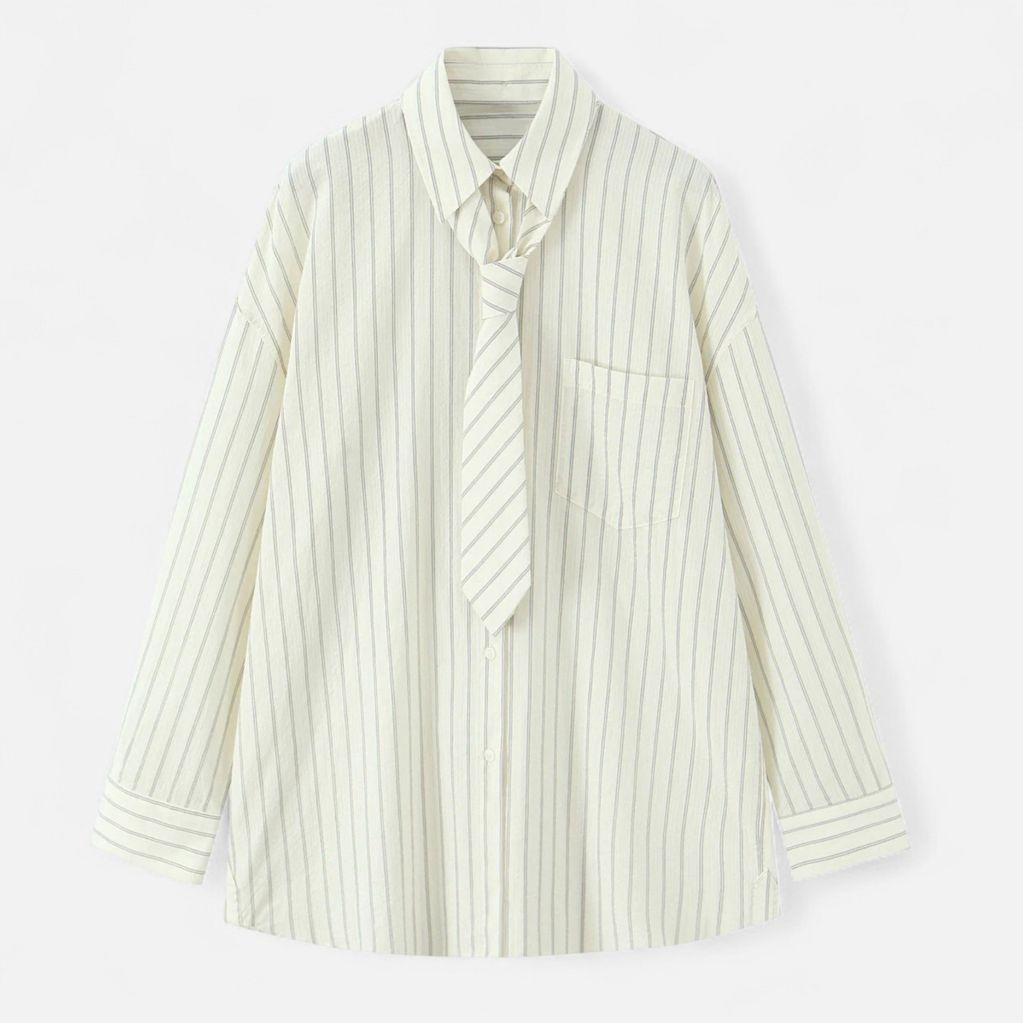 Oldevaine | Amélie – Striped Shirt with Elegant Bow